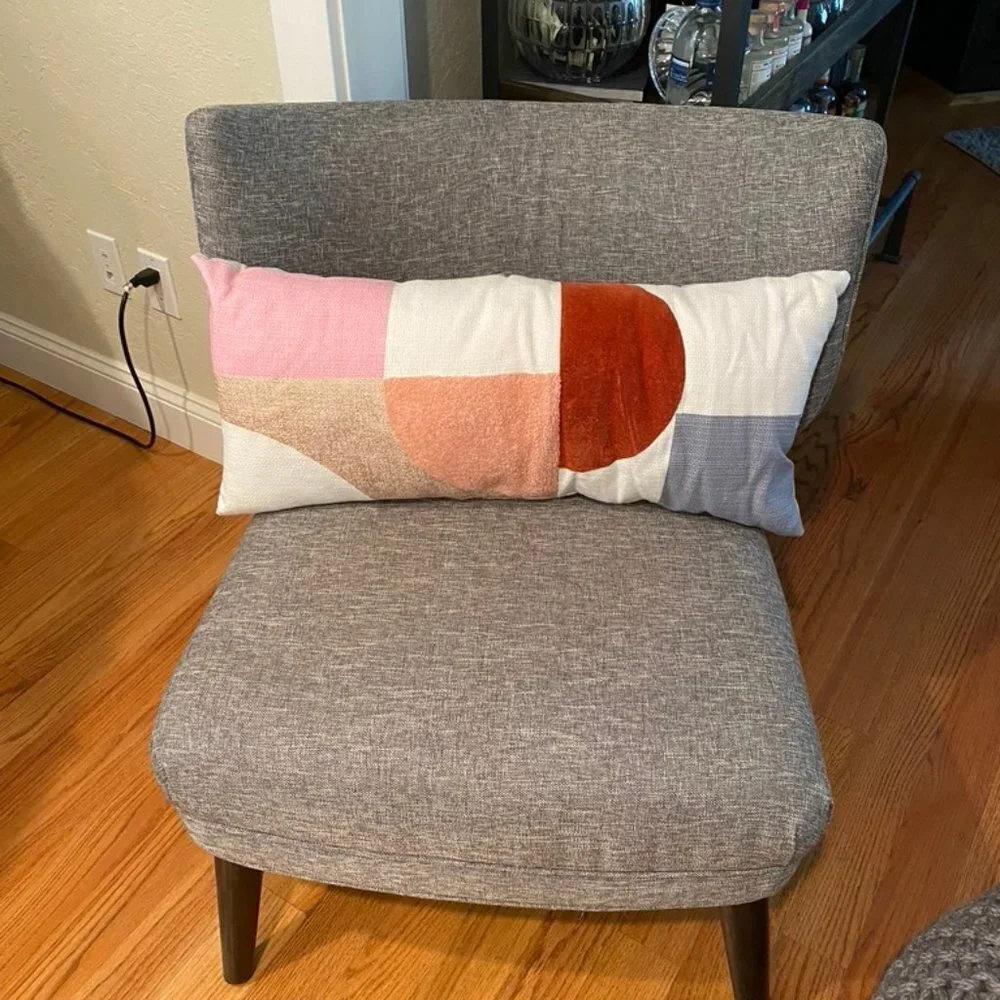 Multicolor lumbar pillow - modern